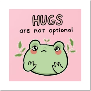 Frog hug Posters and Art